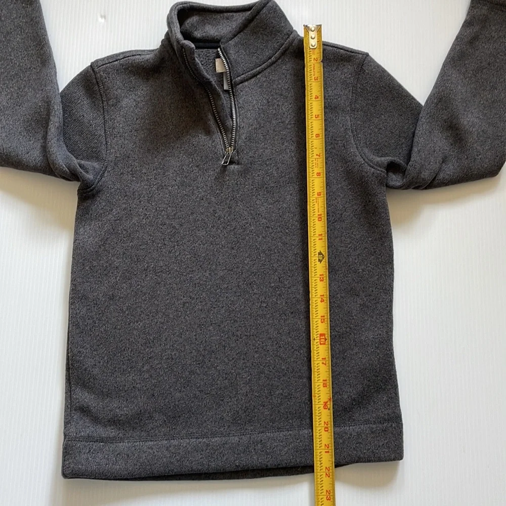 Old Navy gray, mock neck, quarter zip sweater.  Boys size Medium